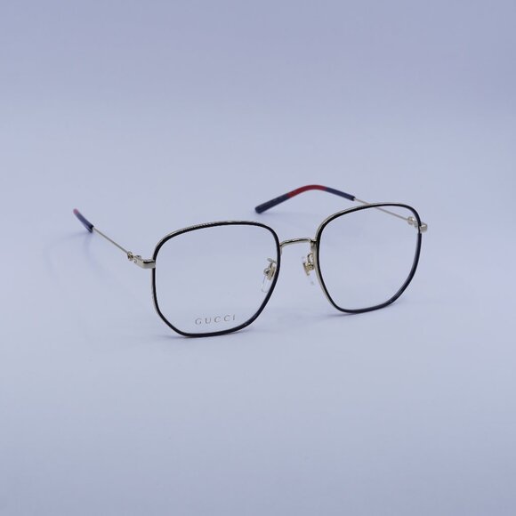 Gucci GG1197OA 003 Eyeglasses Gold/Black 56mm Square Frame - Picture 1 of 13